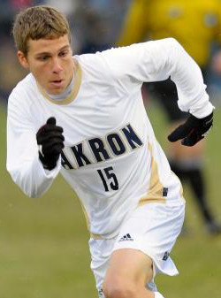 college soccer player Scott Caldwell Akron
