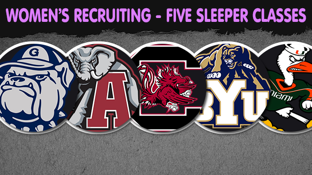 Five girls recruiting classes with potential