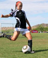 Annaly Ferrell, girls club soccer, brown