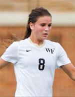 wake forest women's college soccer player ally berry