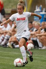 dayton women's college soccer player