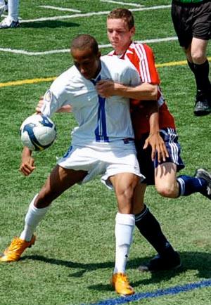 Carmel United club soccer player Tyrone Martin