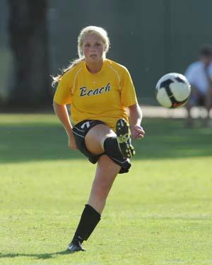 women's college soccer player