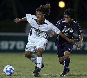 South Florida men's college soccer player Sebastien Thuriere.
