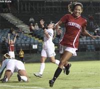 Women's college soccer players from Stanford women's college soccer.