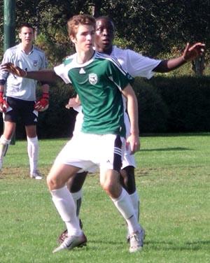 Elite club soccer player Patrick Mullins