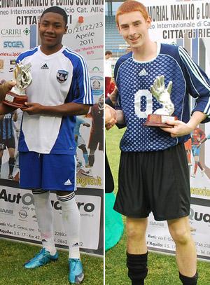 Darius Madison earns the Golden Boot award, and Jason Scollaro receives the Golden Glove award boys youth club soccer