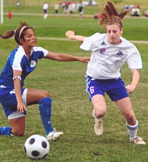 girls youth club soccer player Carly Cassady