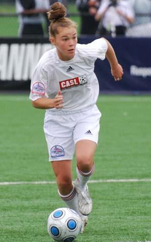 Elite girls club soccer player Joanna Boyles.