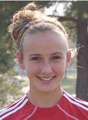 elite girls club soccer player claire wagner