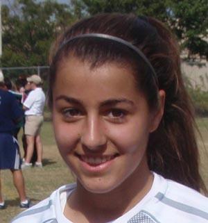 elite girls club soccer player Erica Sousa