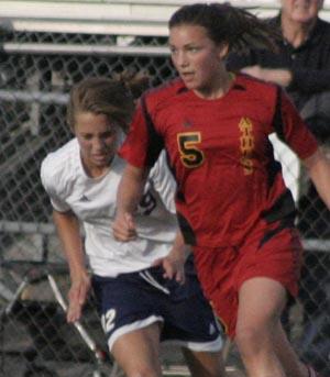 Elite club soccer player Olivia Brannon.