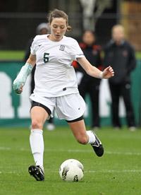 women's college soccer player Aurelia Solomon
