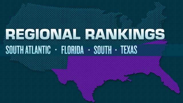 2015 Girls Southern Regions Ranked