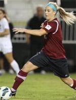 Santa Clara women's college soccer player Julie Johnston.