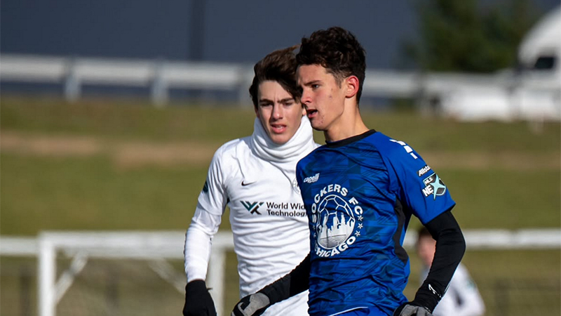 Winter Boys Club Soccer Player Movement