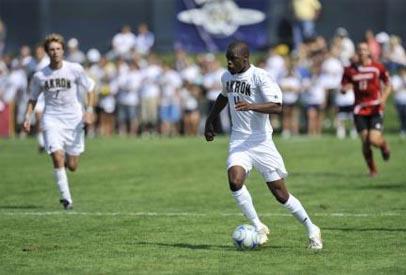 College soccer player Steve Zakuani.