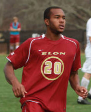 college soccer player Elon Chris Thomas