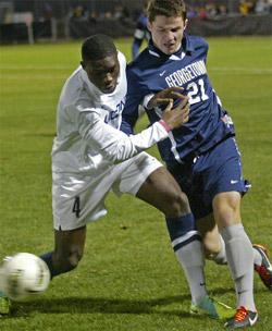 connecticut men's college soccer player nickardo blake