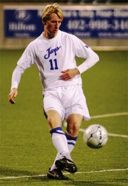 creighton men's college soccer player greg jordan