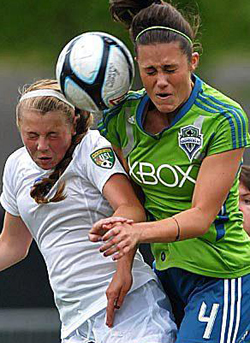 Danica evans club soccer header