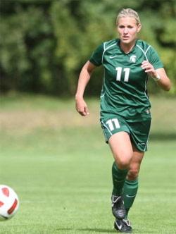 michigan state women's college soccer player Laura Heyboer