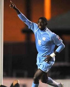 north carolina mens college soccer player Jalil Anibaba 