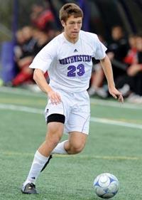 northwestn men's college soccer player matt eliason