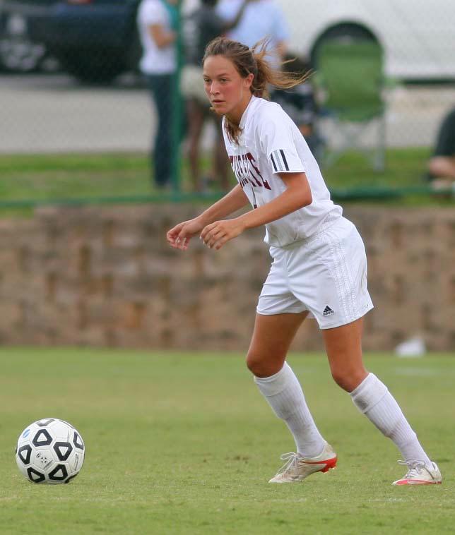 womens college soccer player