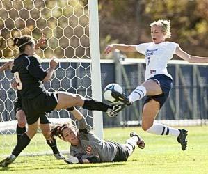 womens college soccer player