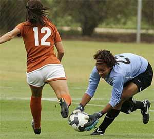womens college soccer player
