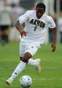 Akron men's college soccer player Darlington Nagbe