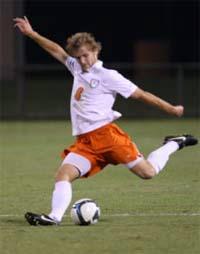 Men's college soccer player.