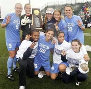 Women's college soccer players.