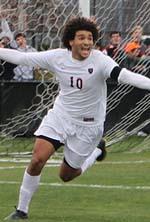Harvard men's college soccer player Andre Akpan