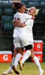 Santa Clara women's college soccer players.