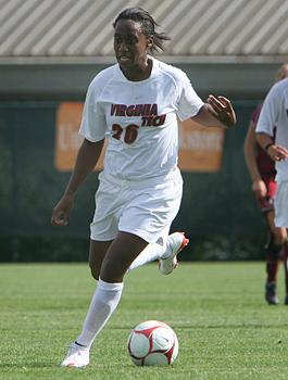 Virginia Tech women's college soccer player.