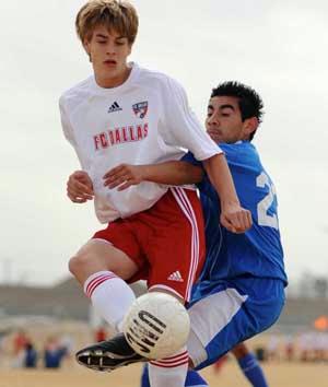Elite club socer players compete at the AYSES tournament.