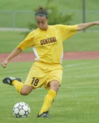 Central Michigan women's college soccer player Stephanie Martin.