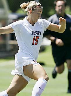 Okahoma State women's college soccer players.