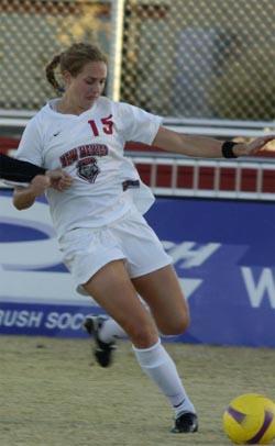 New Mexico women's college soccer player Elizabeth Lambert.