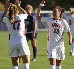 Women's college soccer players from Utah.