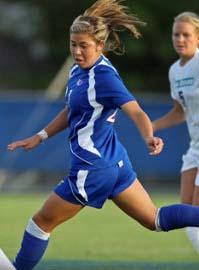 Women's college soccer player Emily Cressy.