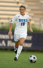Duke women's college soccer player.