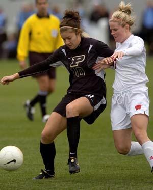 Women's college soccer player Sylvia Forbes.