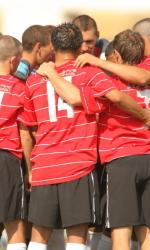 Men's college soccer players from SDSU.