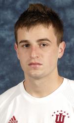 Indiana men's college soccer player Nick Bevins.