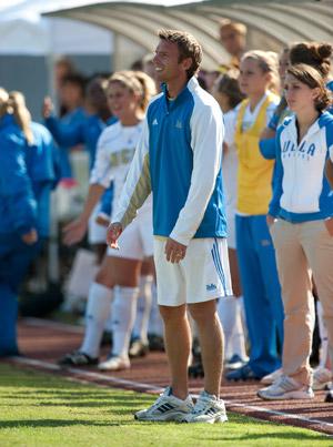 ucla women's college soccer head coach b.j. snow