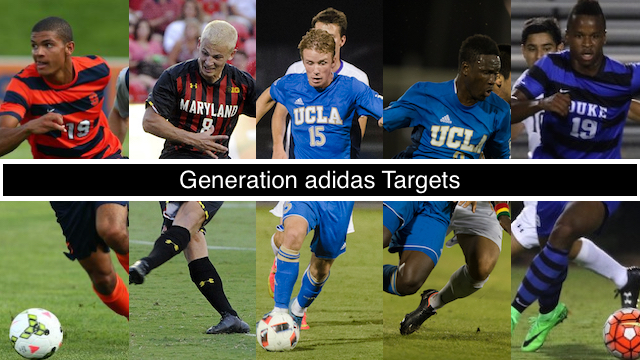 Initial targets for 2017 Gen. adidas class