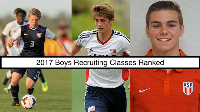 2017 Boys Recruiting Class Rankings